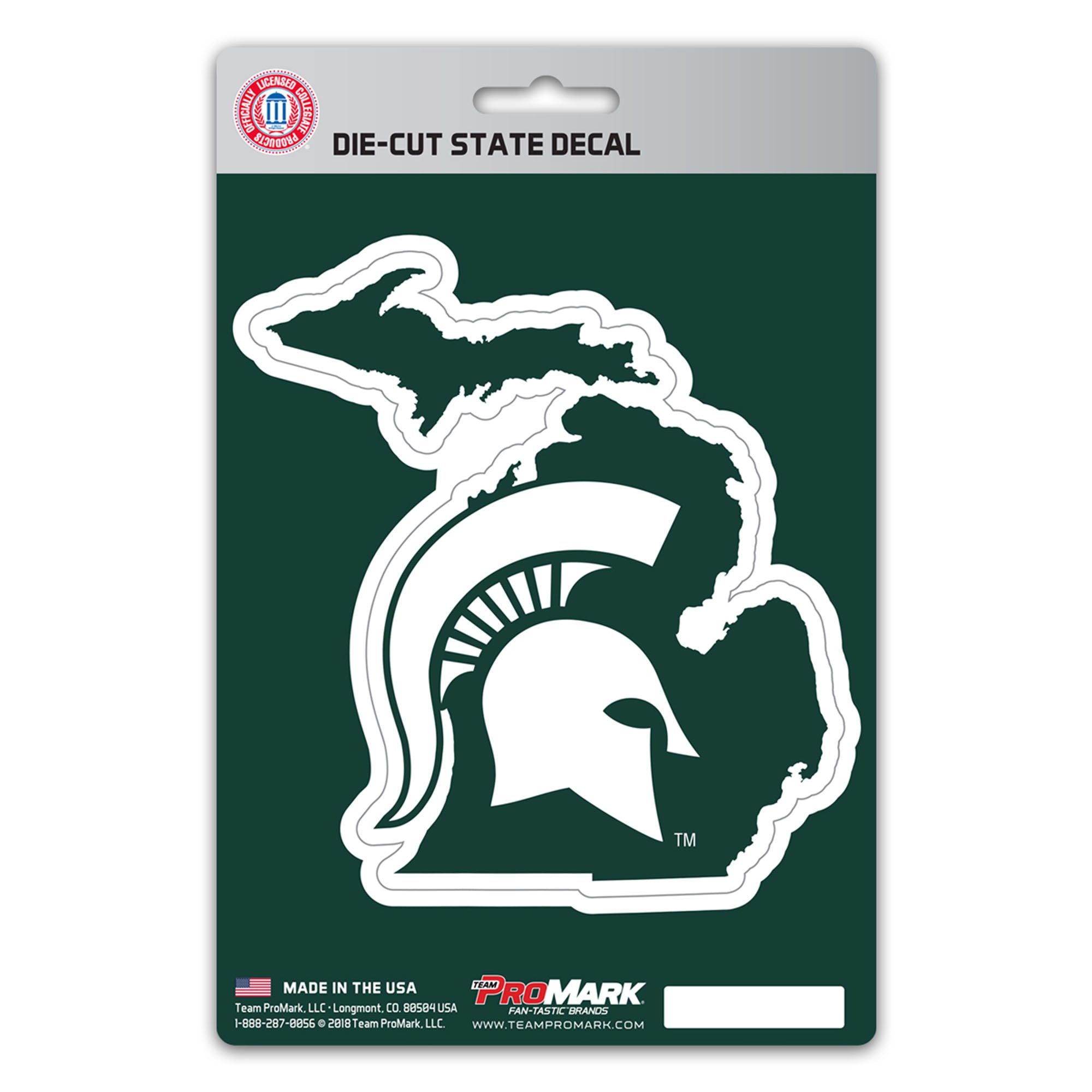 FANMATS, Autocollant de l'équipe de l'université de Michigan State