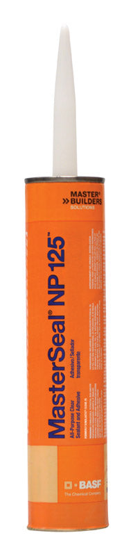 MasterSeal, BASF MasterSeal NP 125 Clear Thermoplastic Rubber Adhesive 10.1 oz (Pack of 12).