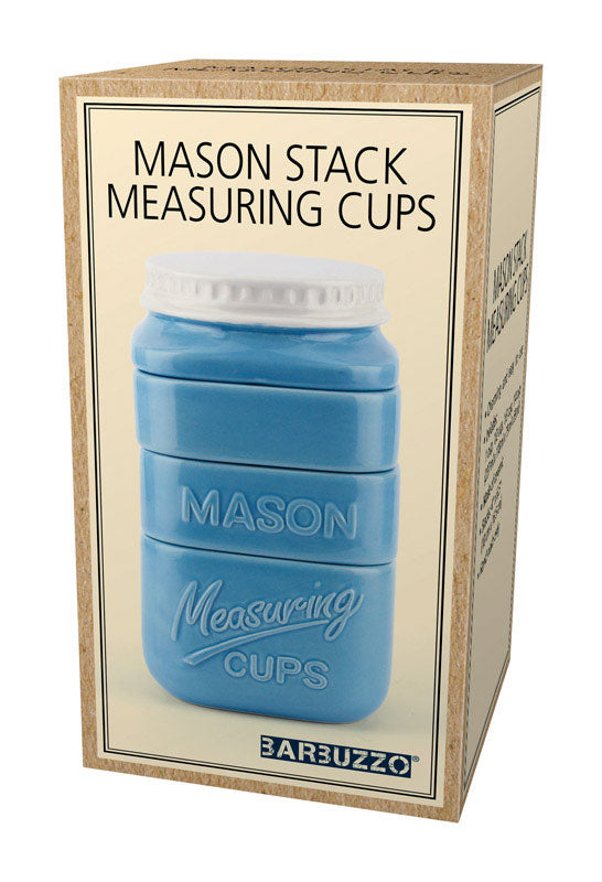 UT BRANDS LLC, Barbuzzo Mason Jar Measuring cups Ceramic 1 pk