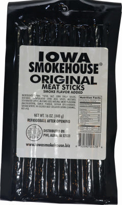 Fumoir de l'Iowa, Bâtonnets de viande, Original, 16 oz (paquet de 10)