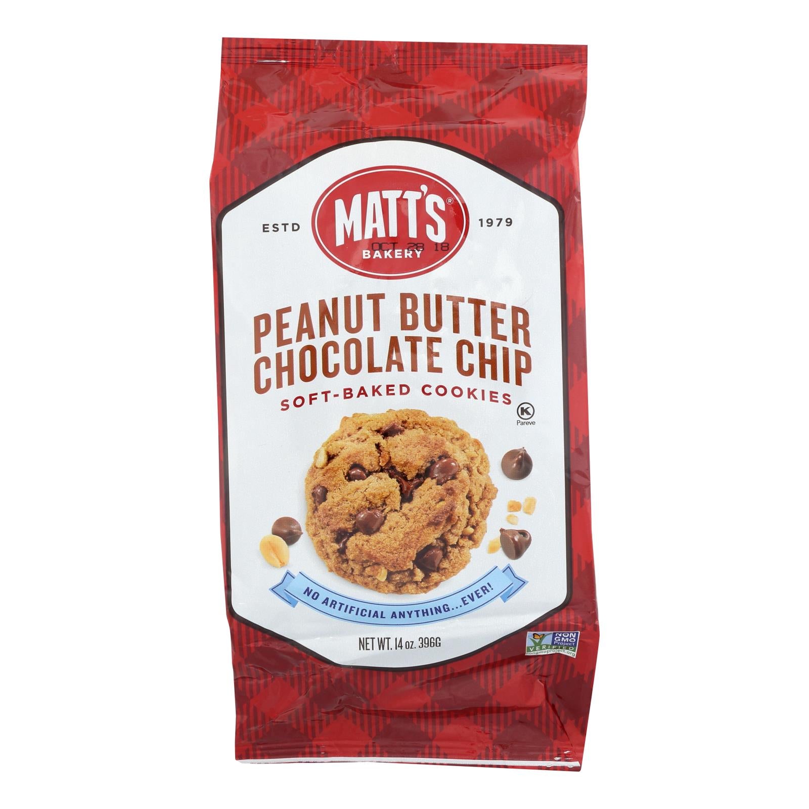 Biscuits de Matt, Biscuits Matt's - Biscuits au beurre d'arachide et aux pépites de chocolat - caisse de 6 - 14 OZ (paquet de 6)