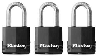 Master Lock Co., Cadenas à clé Magnum 1-3/4 po, couverture tous temps, paquet de 3