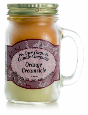 Notre propre entreprise de bougies, Chandelle Mason Jar, Orange Creamsicle, 13-oz.