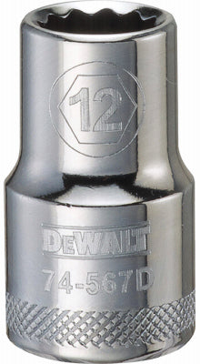 DeWalt, Clé à douille métrique, 12 pointes, 1/2-In. Drive, 12mm