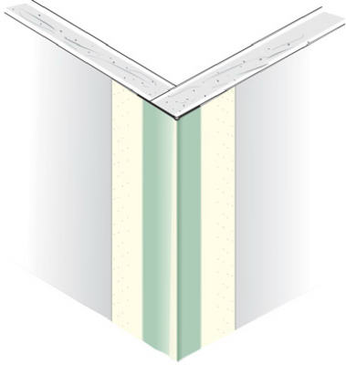 U S Gypsum, Cornière extérieure en métal, face papier, 3/4 po x 8 pi (paquet de 50)
