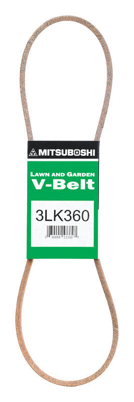 MBL USA, Courroie trapézoïdale Mitsuboshi MBL Standard 0.38 in. W x 36 in. L pour tous les moteurs