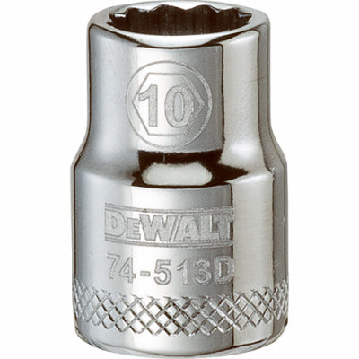 DeWalt, Douille courte métrique, 12 pointes, 3/8-In. Drive, 10mm