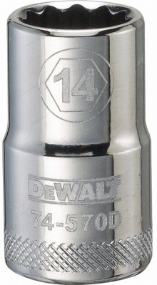 DeWalt, Douille courte métrique, 12-points, 1/2-In. Drive, 14mm