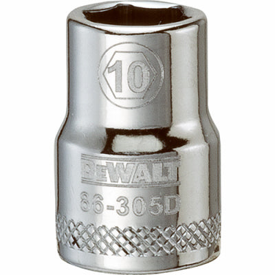 DeWalt, Douille courte métrique, 6 pointes, 3/8-In. Drive, 10mm