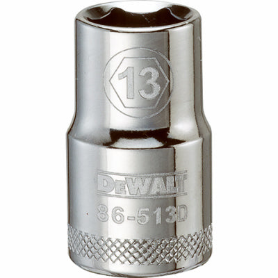 DeWalt, Douille courte métrique, 6-points, 1/2-In. Drive, 13mm