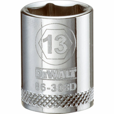 DeWalt, Douille courte métrique, 6 points, 3/8-In. Drive, 13mm