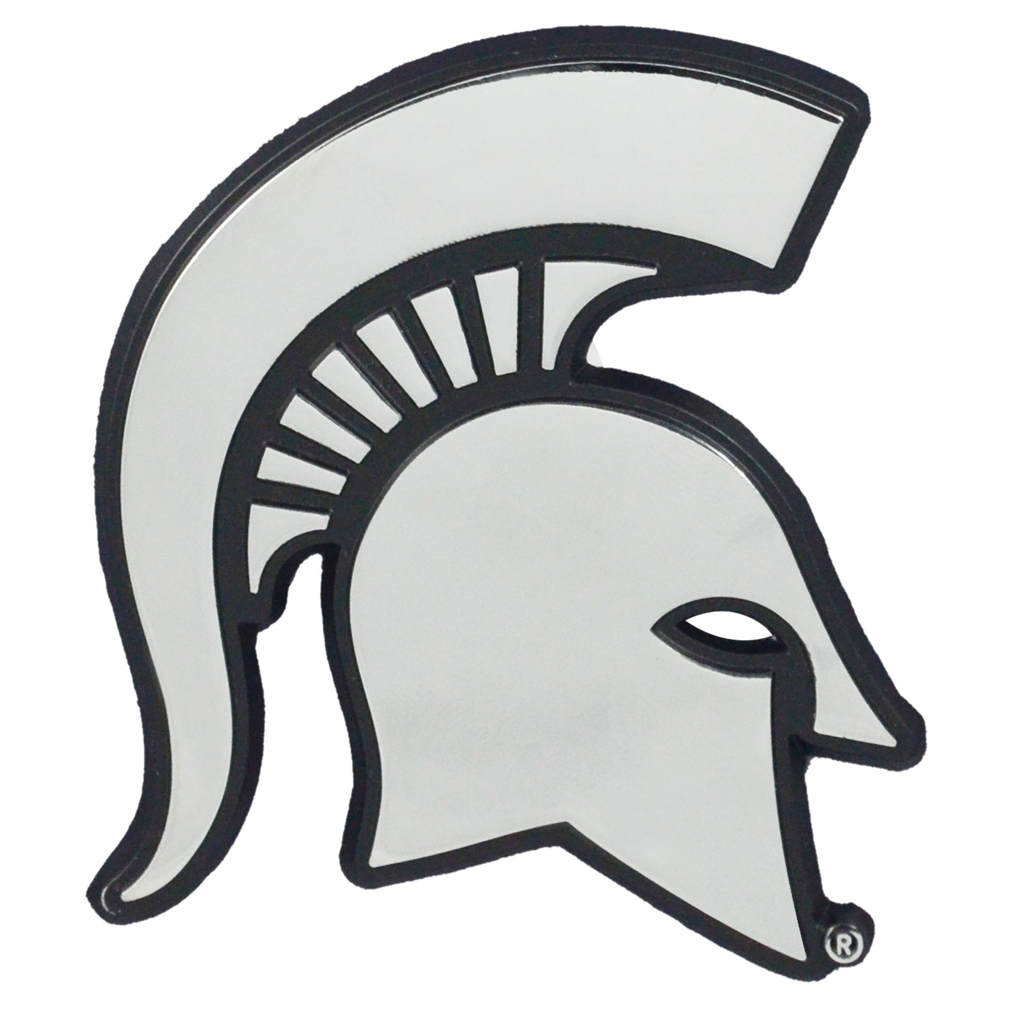 FANMATS, Emblème en métal chromé 3D de l'Université de l'État du Michigan