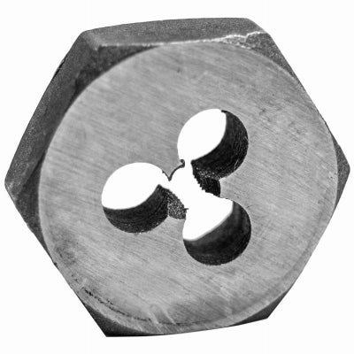 Century Drill & Tool Co Inc, Filière hexagonale métrique, acier au carbone, 10.0 x 1.25mm
