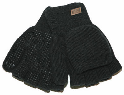 Kinco International, Gants en laine Ragg pour hommes, noirs, larges
