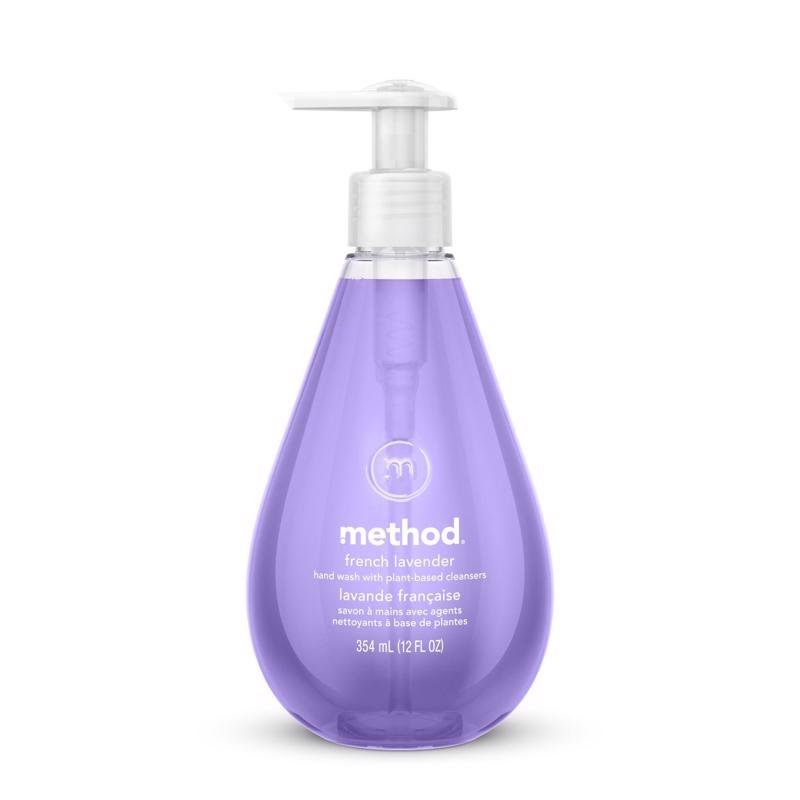 Méthode, Gel lavant pour les mains Method Lavender Scent 12 oz (Pack de 6)