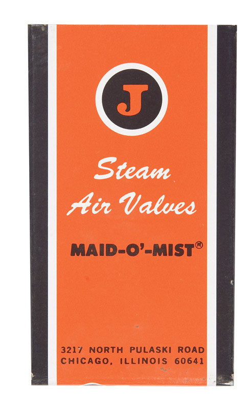 BWG INV6 LLC, Jacobus Maid O' Mist Model #5 1/8 in. Évent à vapeur droit