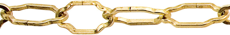 Richelieu America Ltd., KingChain Mibro 2.0 mm laiton doré brillant Chaîne décorative en acier 120 in.