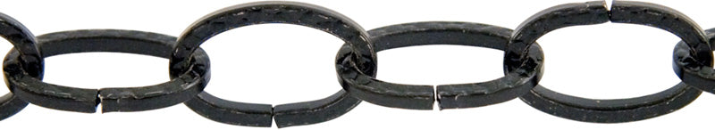 Richelieu America Ltd., KingChain Mibro 2.7 mm Black Steel Decorative Chain .1 in. D 120 in.