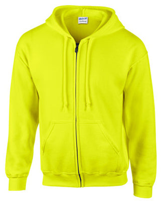 Gildan, MED GRN Full Zip Hoody (Pack de 2)