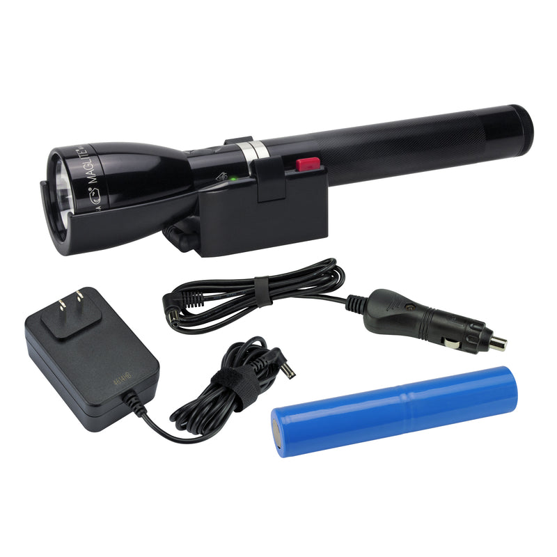 MAG INSTRUMENT INC, Mag-Lite Black LifePO4 Battery LED Rechargeable Flashlight 10.69 H x 1.99 W x 1.94 L in. 1082 lm