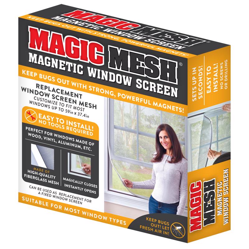 ALLSTAR MARKETING GROUP, Magic Mesh Magnetic Moustiquaire de remplacement pour fenêtre en fibre de verre 1 pc