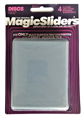 COULISSEAUX MAGIQUES, Magic Sliders Disques coulissants en plastique gris (paquet de 3)