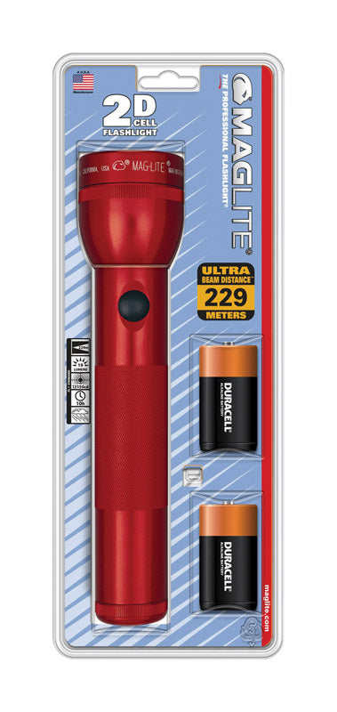 MAG INSTRUMENT INC, Maglite 19 lm Rouge Xenon Flashlight D Battery