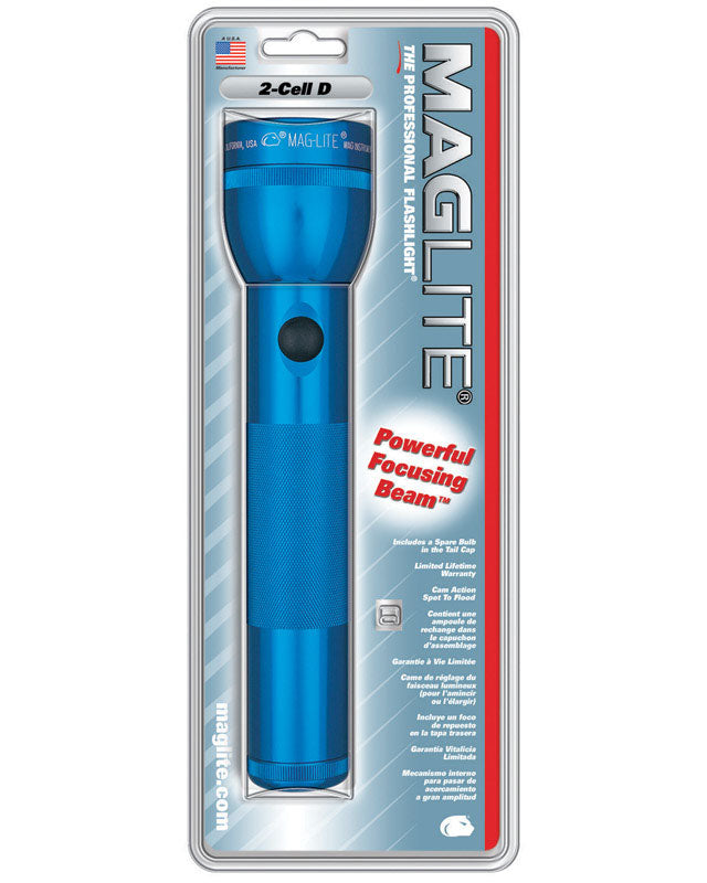 MAG INSTRUMENT INC, Maglite Blue Incandescent Flashlight D Battery