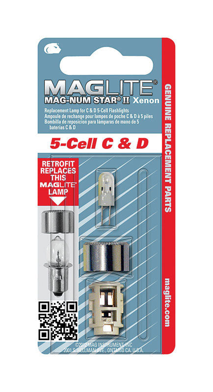 MAG INSTRUMENT INC, Maglite Mag-Num Star II 5-Cell C& D Xenon Bulb Bi-Pin Base