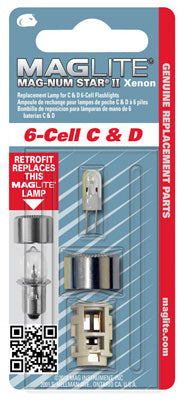 MAG INSTRUMENT INC, Maglite Mag-Num Star II 6-Cell Xenon C& D Bulb Bi-Pin Base