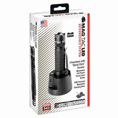 MAG INSTRUMENT INC, Maglite Magtac 543 lm Noir Lampe de poche rechargeable à LED Batterie LifePO4