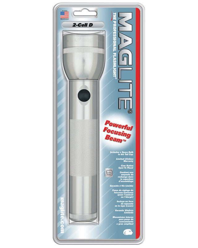 MAG INSTRUMENT INC, Maglite Mini Mag 27 lumens Silver Krypton Flashlight D Battery