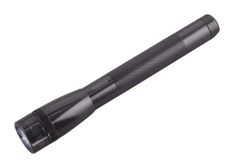 MAG INSTRUMENT INC, Maglite Mini Pro 226 lm Gray LED Flashlight/Holster Combo Pack AA Battery