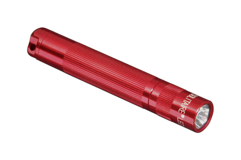 MAG INSTRUMENT INC, Maglite Solitaire 47 lumens Lampe de poche LED rouge avec porte-clés AAA Battery