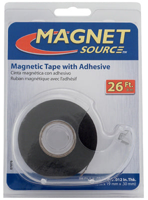 MASTER MAGNETICS INC, Magnet Source .75 in. W X 312 in. L Ruban de montage Noir