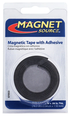 MASTER MAGNETICS INC, Magnet Source 1 in. W X 30 in. L Ruban de montage Noir