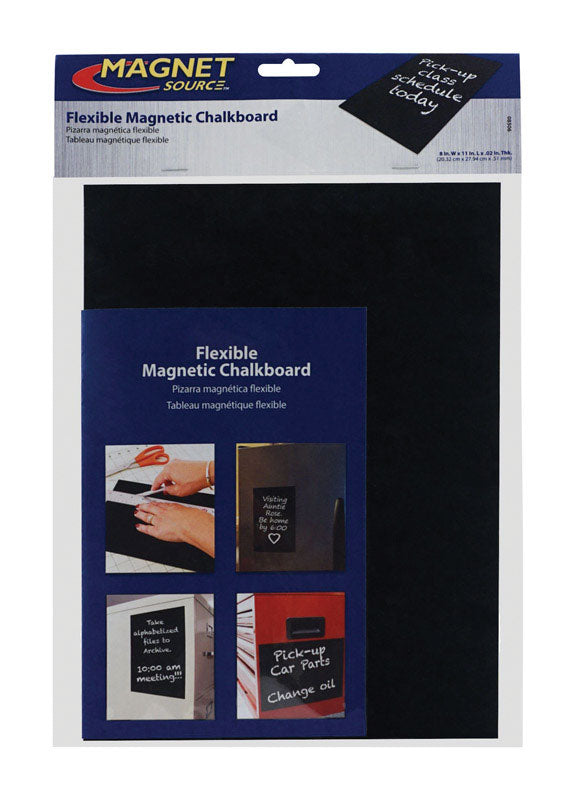 MASTER MAGNETICS INC, Magnet Source 11 in. L X 8 in. W Black Flexible Magnetic Shapes 1 pc