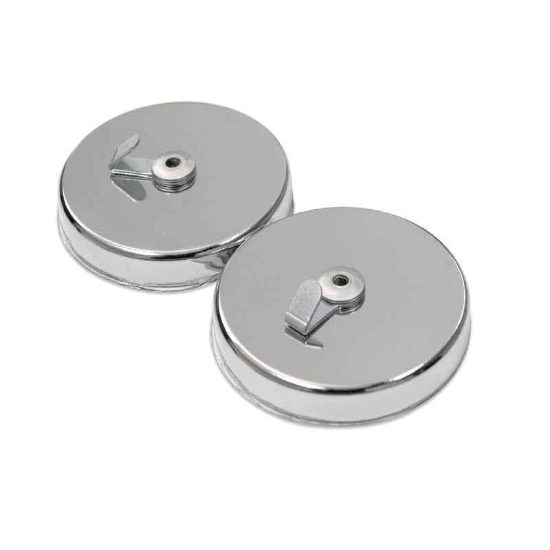 MASTER MAGNETICS INC, Magnet Source 2-5/8 in. L X 2.63 in. W Silver Magnetic Hooks 35 lb. pull 2 pc