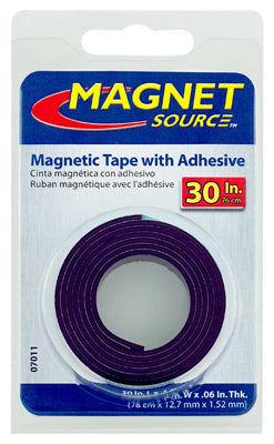MASTER MAGNETICS INC, Magnet Source 30 in. L X .5 in. W Black Strip Magnetic Tape 1 pc