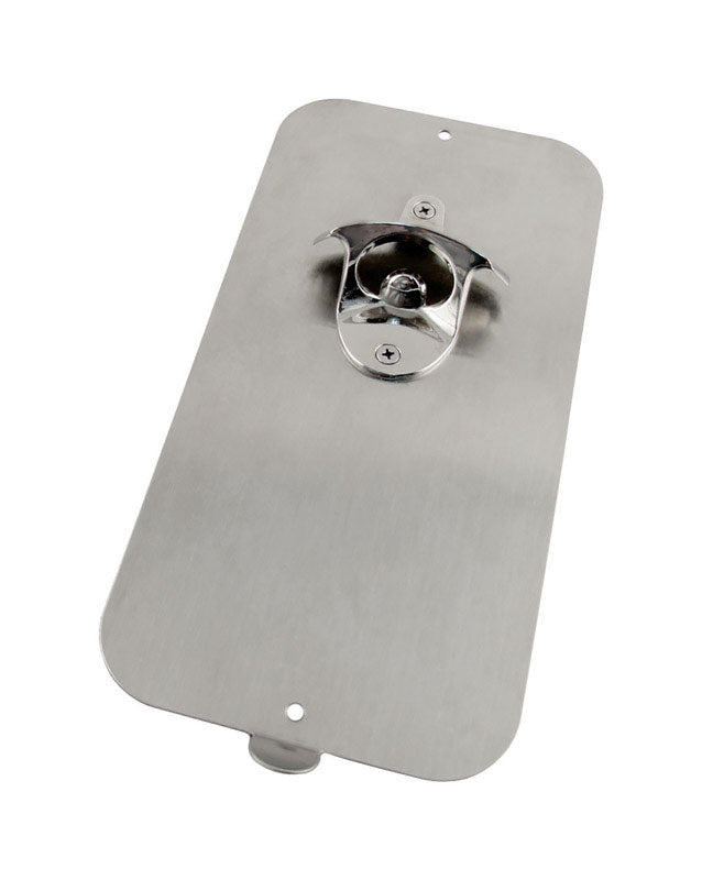MASTER MAGNETICS INC, Magnet Source Pop N Catch Brushed Nickel Silver Stainless Steel Manual Magnetic Bottle Opener