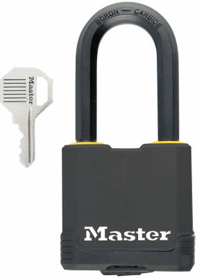 Master Lock Co., Magnum 2-In. Cadenas à clé, couverture tous temps, anse 2-In. Manille longue