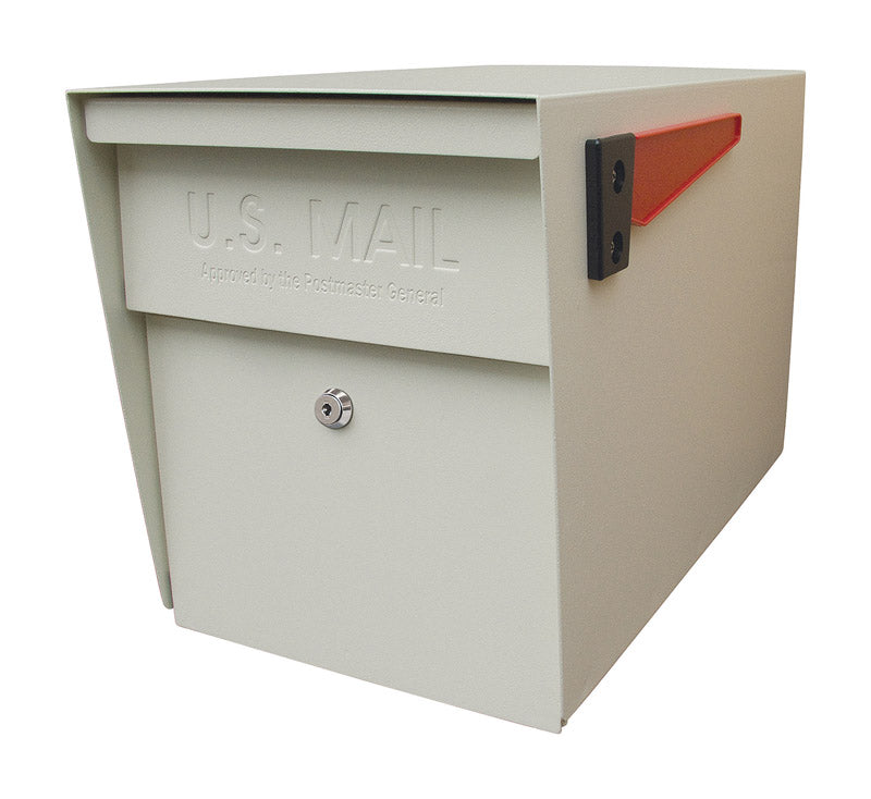 EPOCH DESIGN LLC, Mail Boss Mail Boss Boîte aux lettres moderne en acier galvanisé pour montage sur poteau avec verrouillage blanc