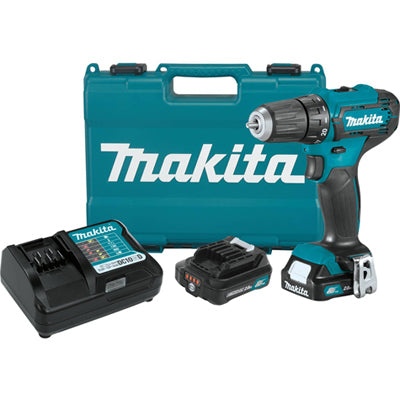 MAKITA USA, Makita 12V 3/8 in. Brushed Cordless Drill/Driver Kit (Battery & Charger)