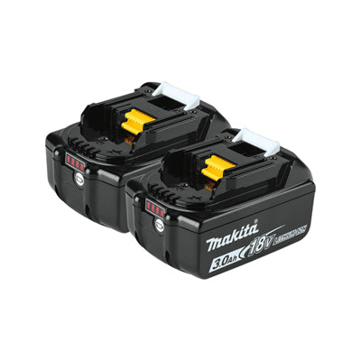 MAKITA USA, Makita 18V LXT 3 amps Lithium-Ion Slide Battery 2 pc