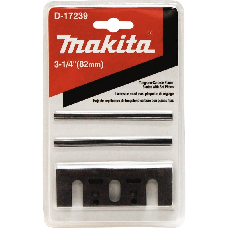 MAKITA USA, Makita 3-1/4 in. L lame de rabot en carbure de tungstène à double tranchant 2 pk