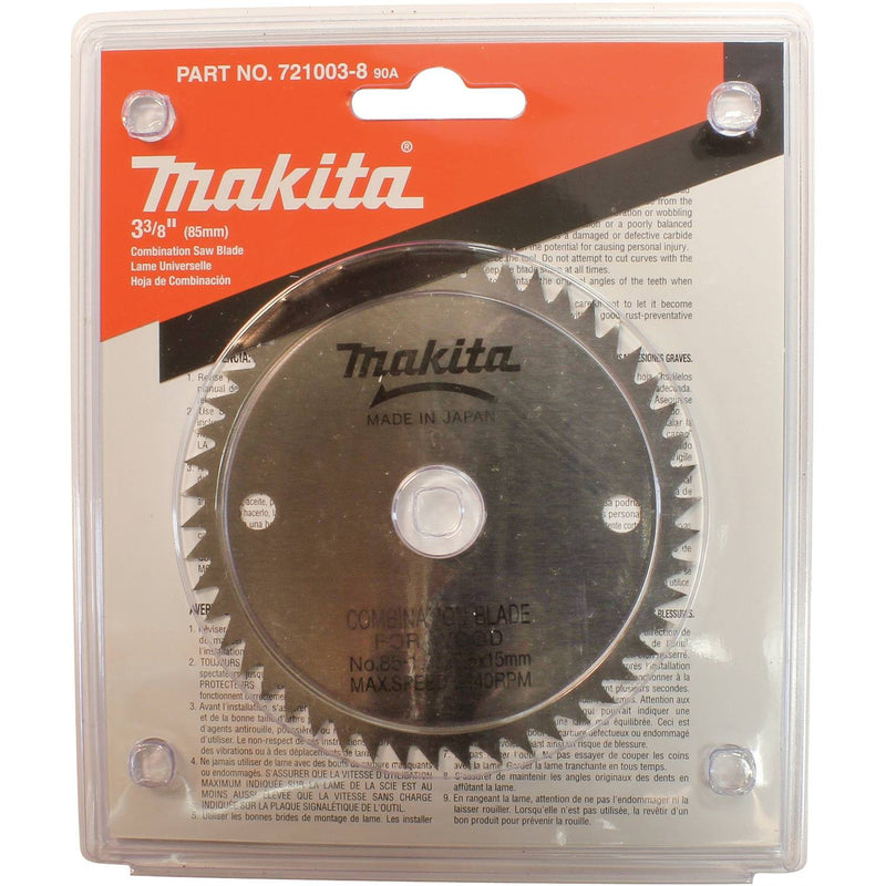 MAKITA USA, Makita 3-3/8 in. D X 15 mm mm N/A Lame de scie circulaire en acier 50 dents 1 pk