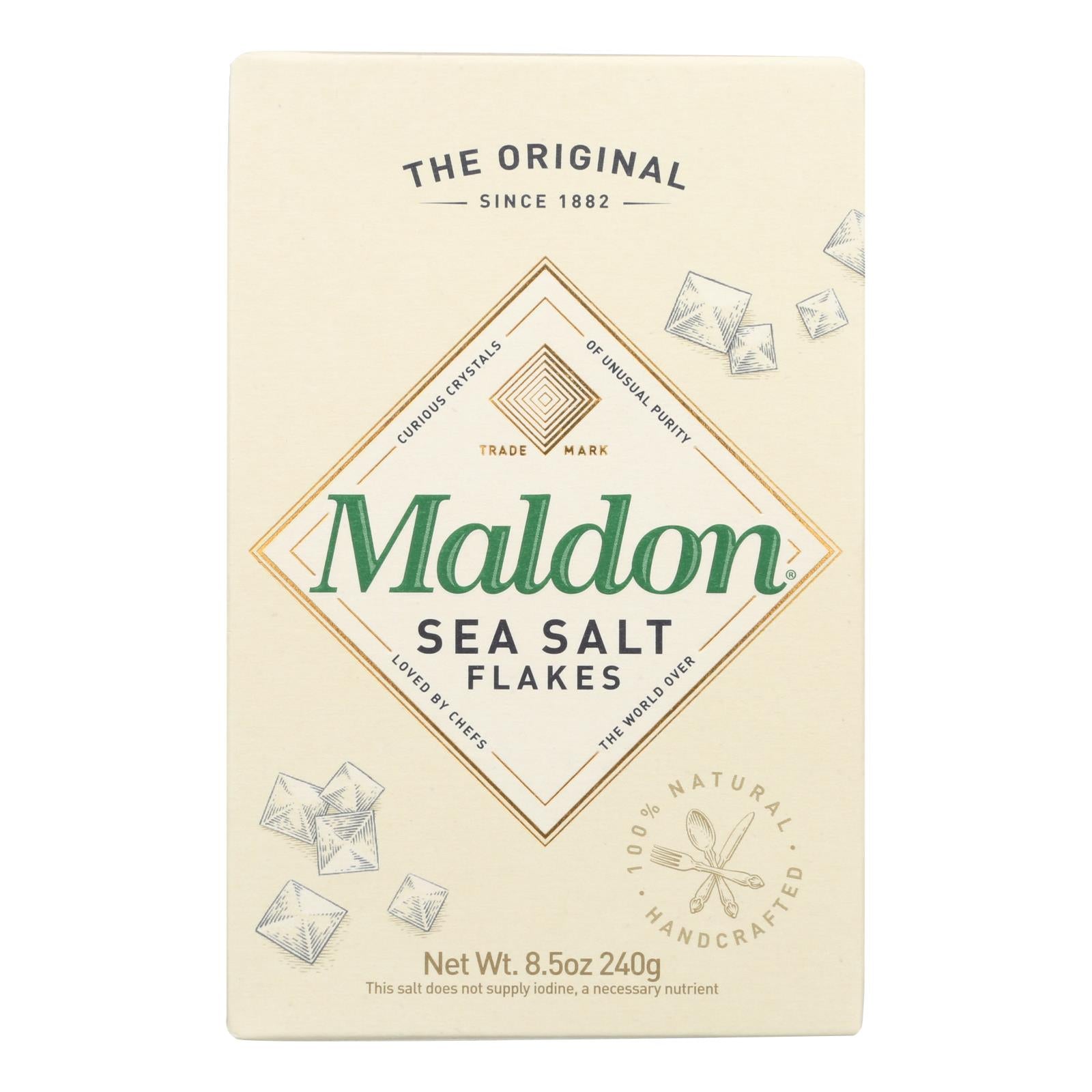 Maldon, Maldon Flakes - Sea Salt - Case of 12 - 8.5 oz (Pack of 12)