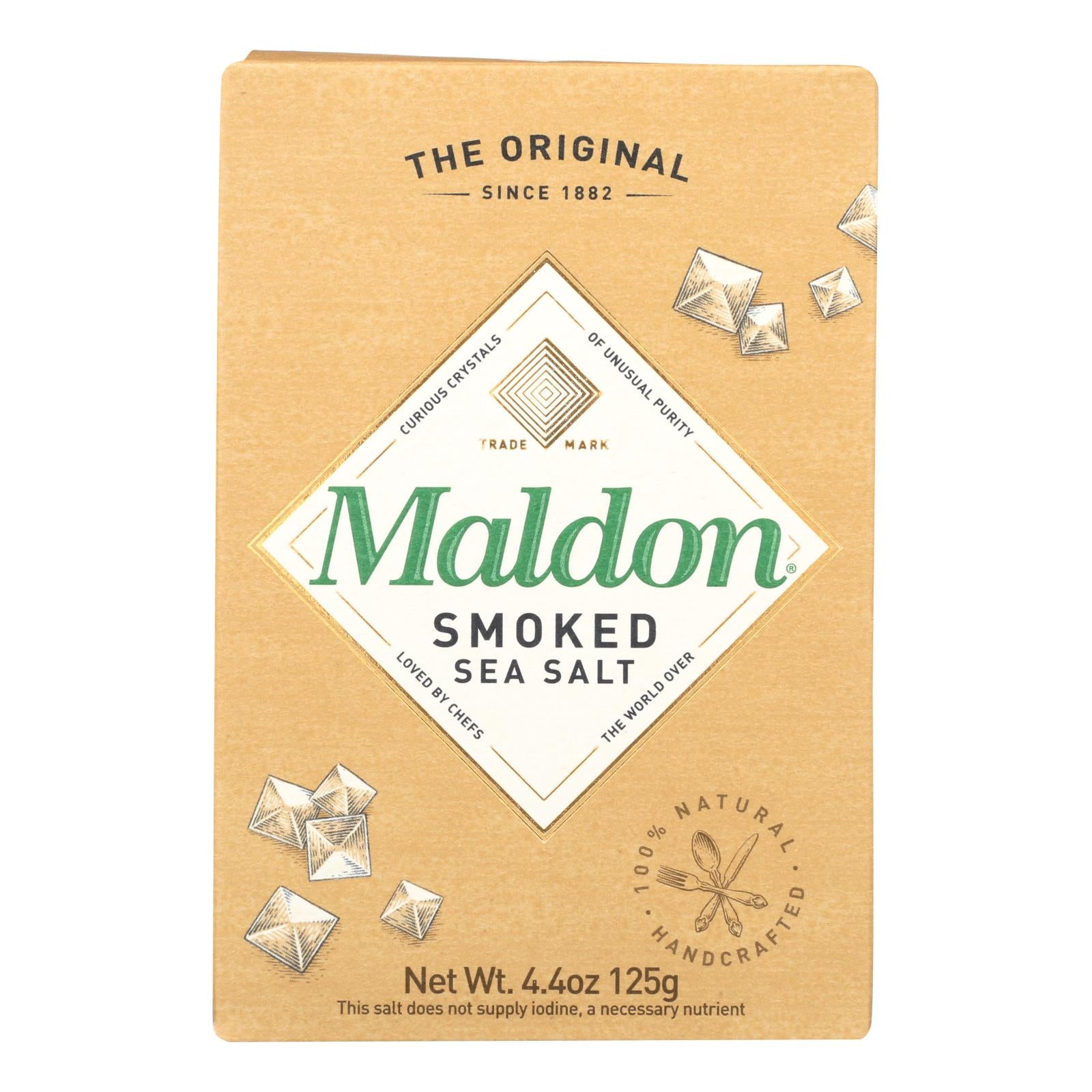 Maldon, Maldon Flakes - Smoked Sea Salt - Case of 6 - 4.4 oz (Pack of 6)