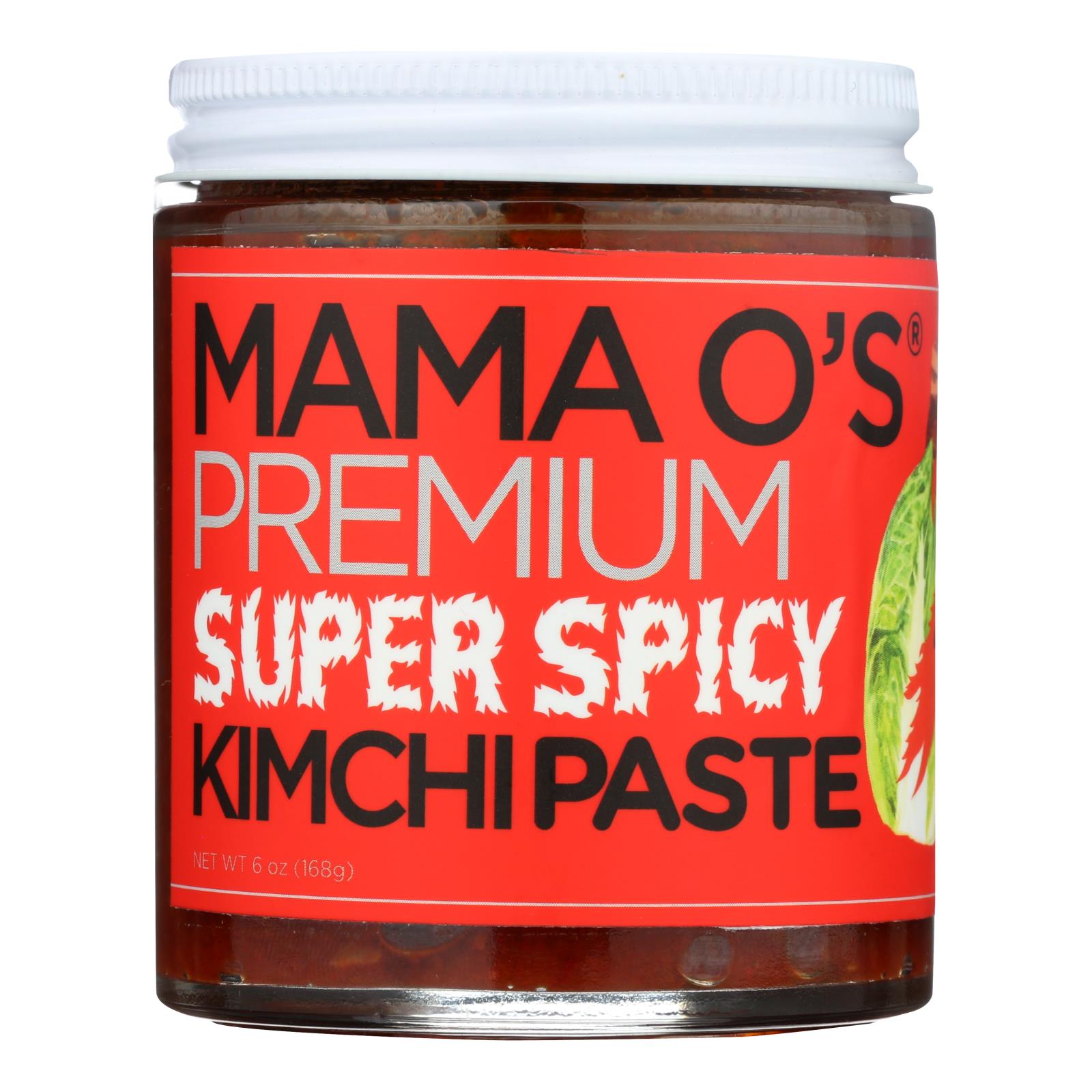 Mama O'S Premium Kimchi, Mama O's Premium Kimchi - Paste Kimchi Spr Spicy Vgn - Case of 6 - 6 OZ (Pack of 6)