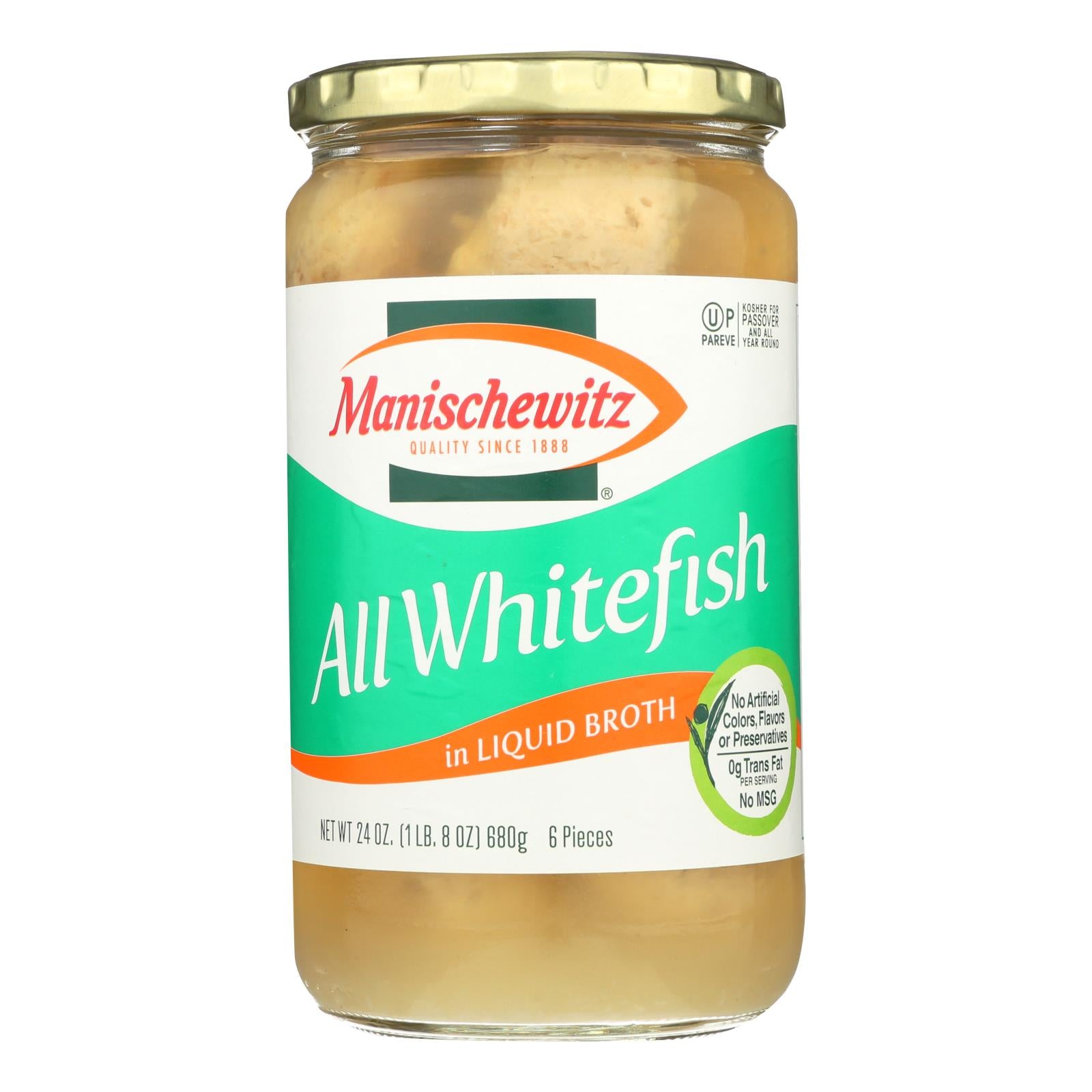 Manischewitz, Manischewitz - All Whitefish Liquid - Caisse de 12 - 24 oz.